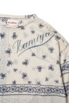 KAMIYA(カミヤ) Bandana Print Sheer Jersey L/S Tee バンダナプリントシアージャージー長袖Tシャツ G16LT079