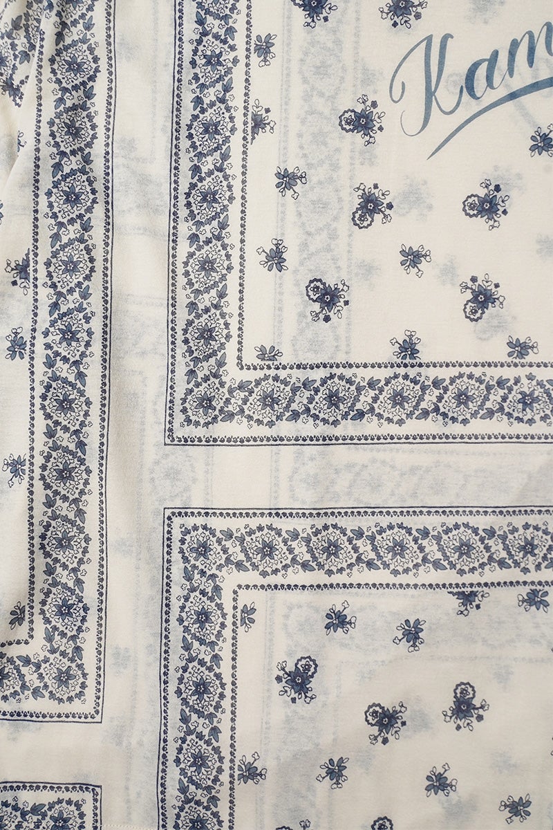 KAMIYA(カミヤ) Bandana Print Sheer Jersey L/S Tee バンダナプリントシアージャージー長袖Tシャツ G16LT079