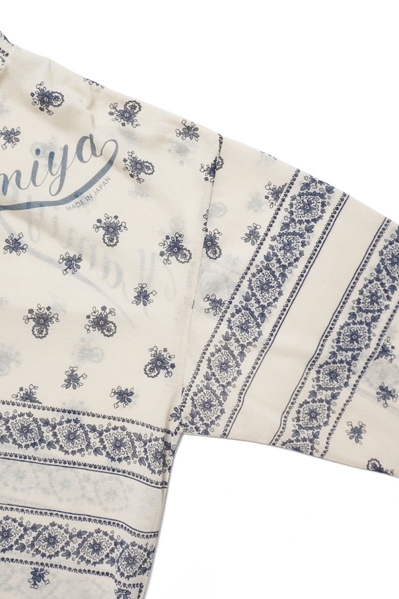 KAMIYA(カミヤ) Bandana Print Sheer Jersey L/S Tee バンダナプリントシアージャージー長袖Tシャツ G16LT079
