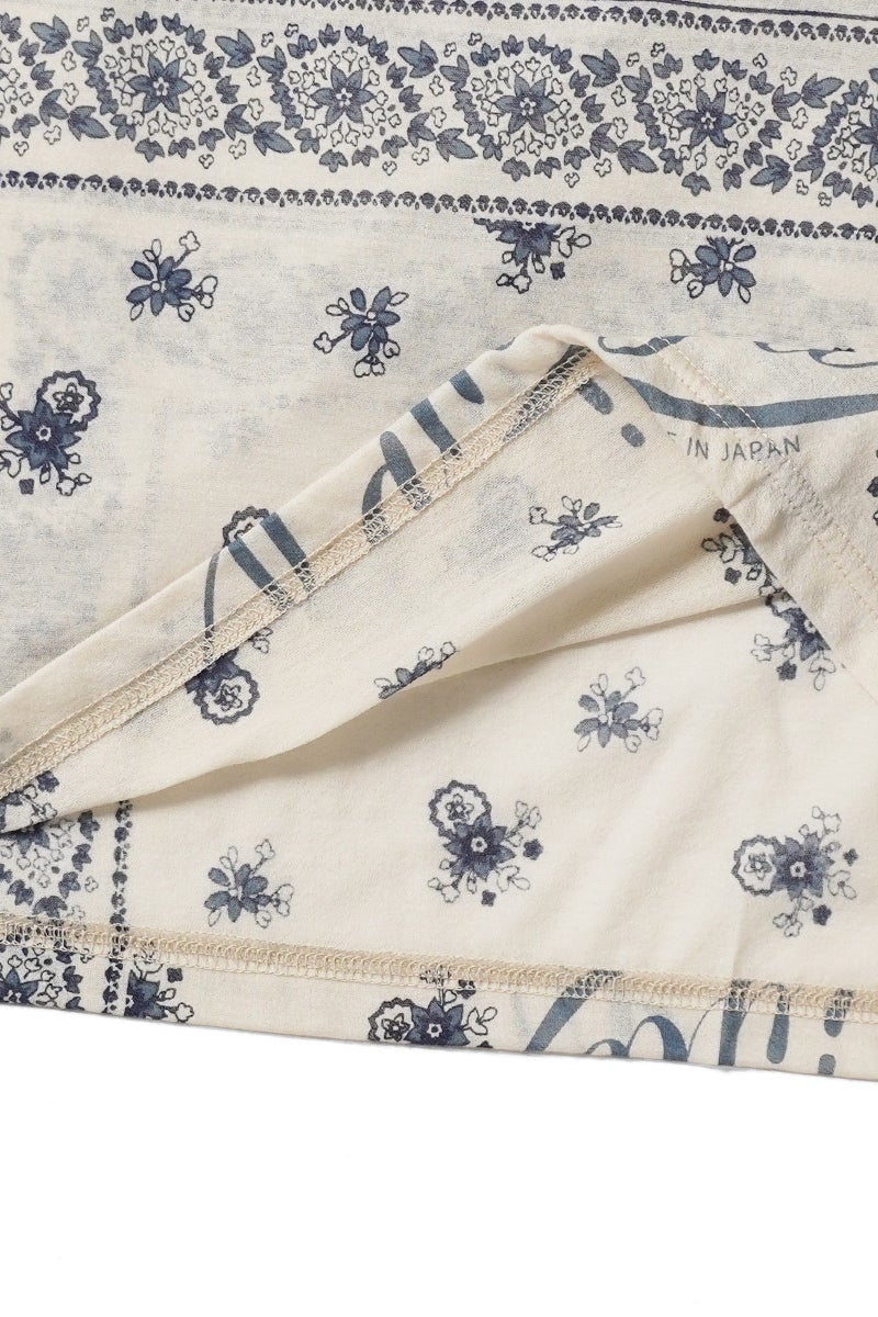 KAMIYA(カミヤ) Bandana Print Sheer Jersey L/S Tee バンダナプリントシアージャージー長袖Tシャツ G16LT079