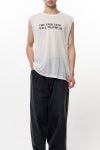 KAMIYA(カミヤ) Typography Sheer Jersey N/S Tee タイポグラフィーシアージャージーノースリーブTシャツ G16TS082