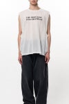 KAMIYA(カミヤ) Typography Sheer Jersey N/S Tee タイポグラフィーシアージャージーノースリーブTシャツ G16TS082