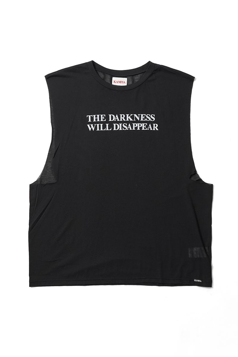 KAMIYA(カミヤ) Typography Sheer Jersey N/S Tee タイポグラフィーシアージャージーノースリーブTシャツ G16TS082