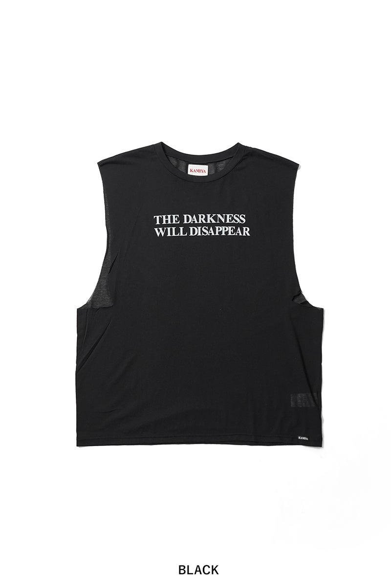 KAMIYA(カミヤ) Typography Sheer Jersey N/S Tee タイポグラフィーシアージャージーノースリーブTシャツ G16TS082