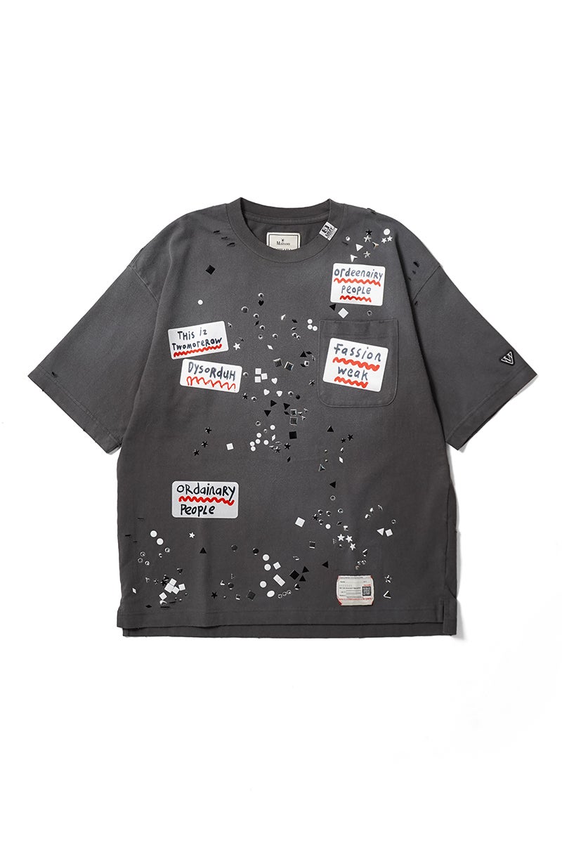 Maison MIHARA YASUHIRO(メゾン ミハラヤスヒロ) EMBELLISHED STICKER TEE エンベリッシュド ステッカーTシャツ A16TS592