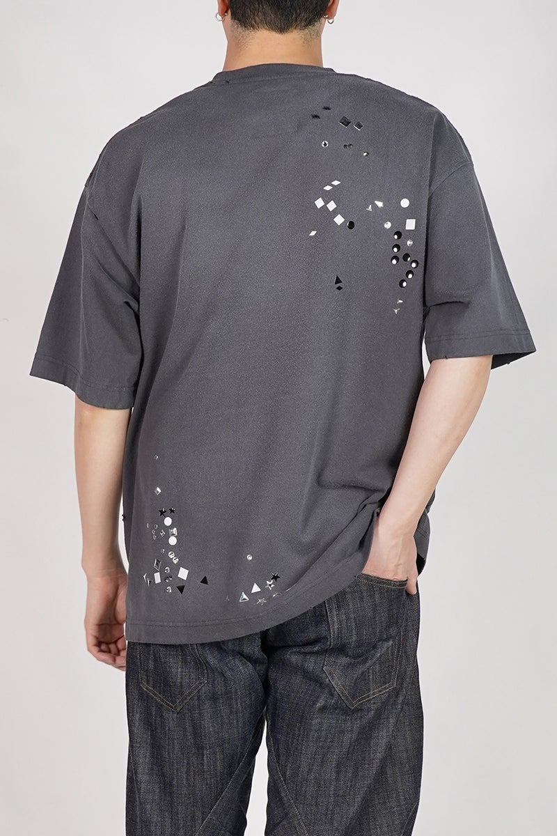 Maison MIHARA YASUHIRO(メゾン ミハラヤスヒロ) EMBELLISHED STICKER TEE エンベリッシュド ステッカーTシャツ A16TS592