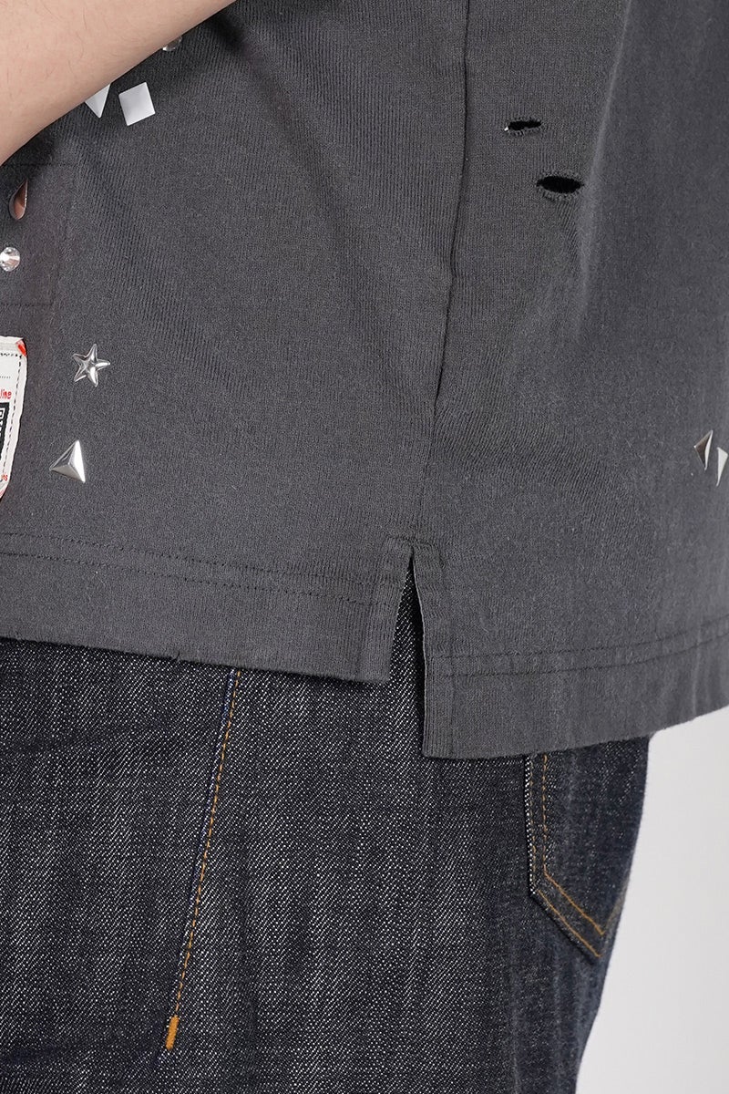 Maison MIHARA YASUHIRO(メゾン ミハラヤスヒロ) EMBELLISHED STICKER TEE エンベリッシュド ステッカーTシャツ A16TS592