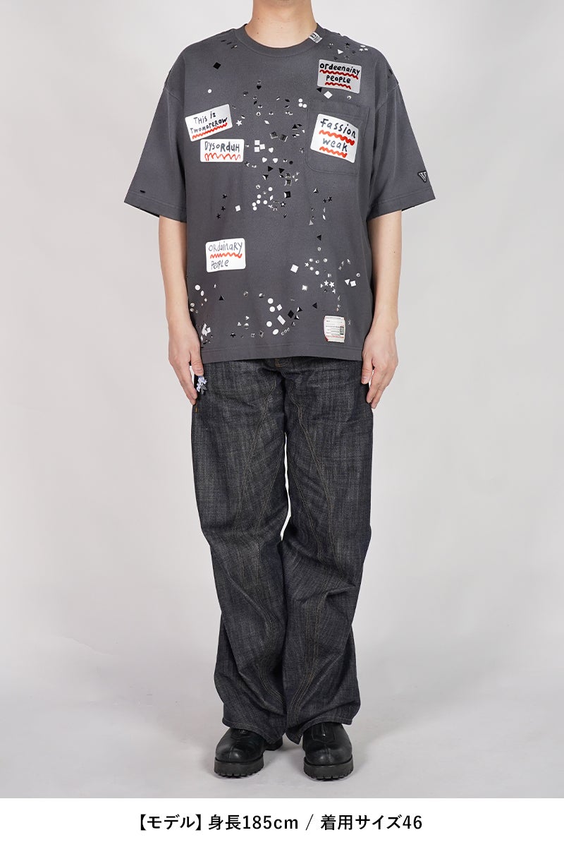 Maison MIHARA YASUHIRO(メゾン ミハラヤスヒロ) EMBELLISHED STICKER TEE エンベリッシュド ステッカーTシャツ A16TS592