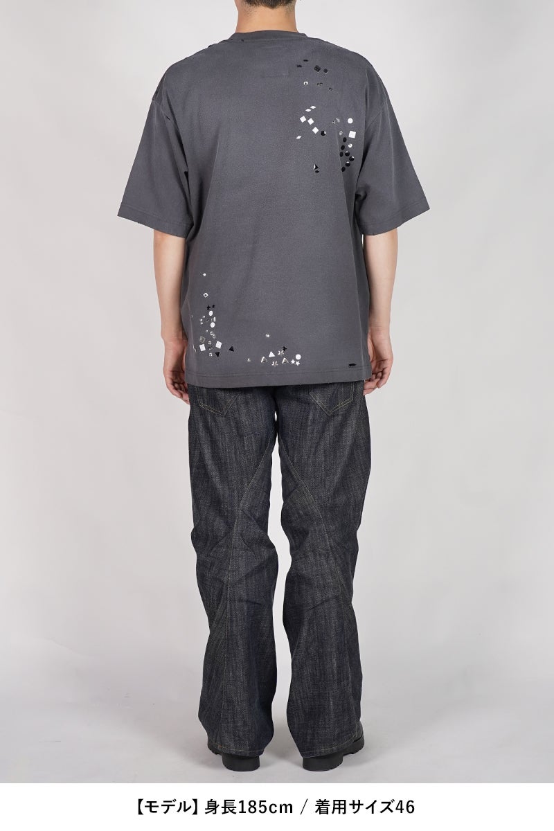 Maison MIHARA YASUHIRO(メゾン ミハラヤスヒロ) EMBELLISHED STICKER TEE エンベリッシュド ステッカーTシャツ A16TS592