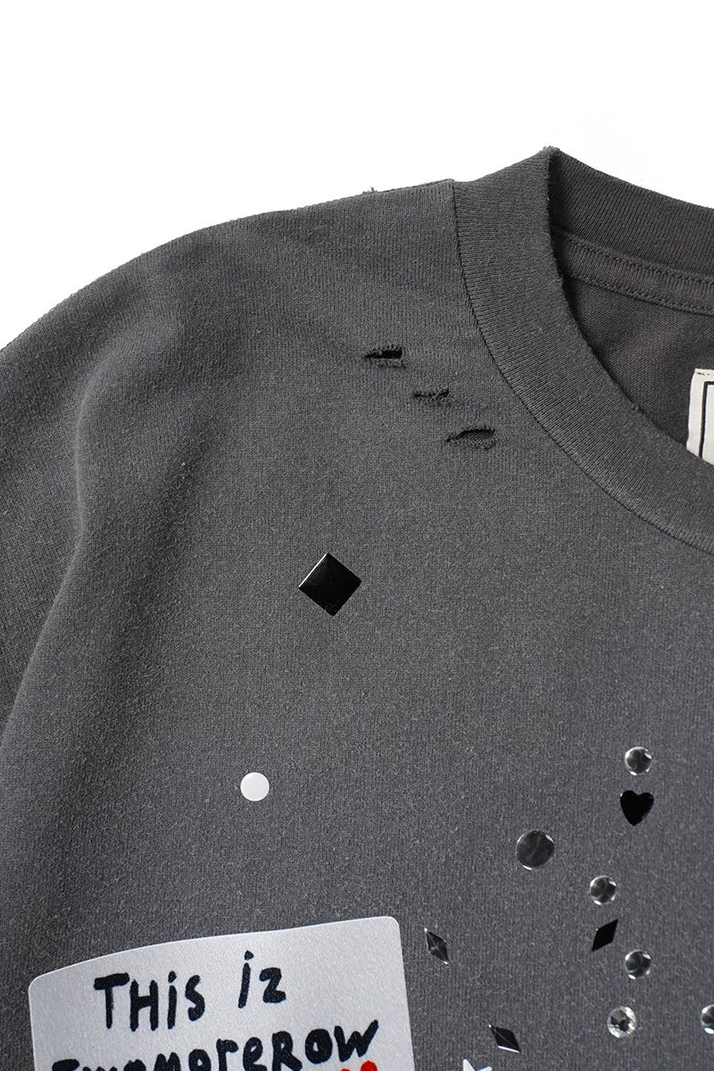 Maison MIHARA YASUHIRO(メゾン ミハラヤスヒロ) EMBELLISHED STICKER TEE エンベリッシュド ステッカーTシャツ A16TS592