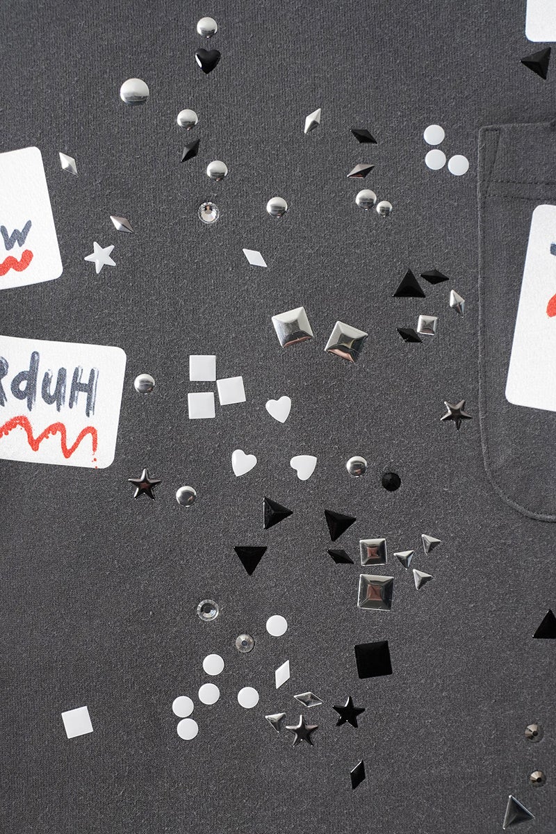 Maison MIHARA YASUHIRO(メゾン ミハラヤスヒロ) EMBELLISHED STICKER TEE エンベリッシュド ステッカーTシャツ A16TS592