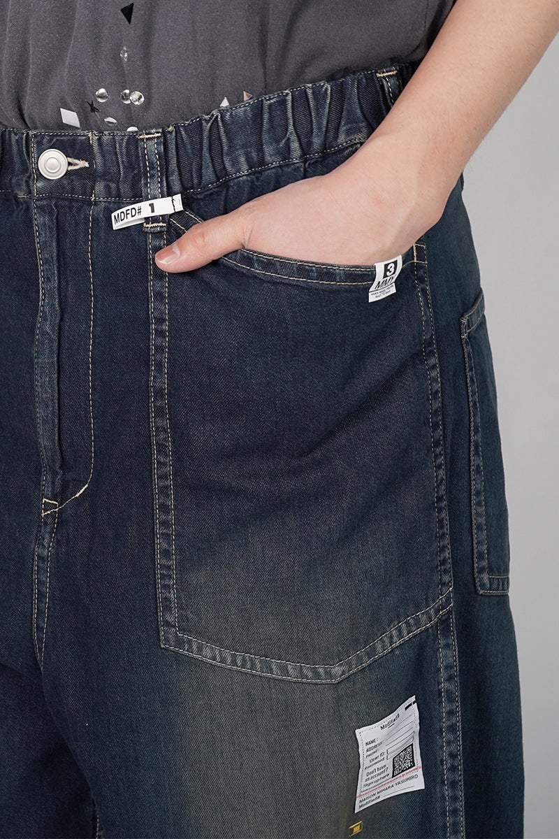 Maison MIHARA YASUHIRO(メゾン ミハラヤスヒロ) BAKER JEANS w STICKER ベイカーデニムパンツ ウィズ ステッカー J16PT124