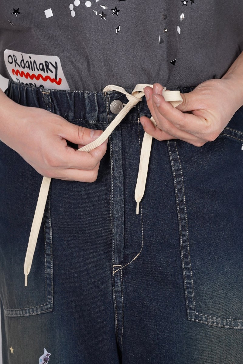 Maison MIHARA YASUHIRO(メゾン ミハラヤスヒロ) BAKER JEANS w STICKER ベイカーデニムパンツ ウィズ ステッカー J16PT124