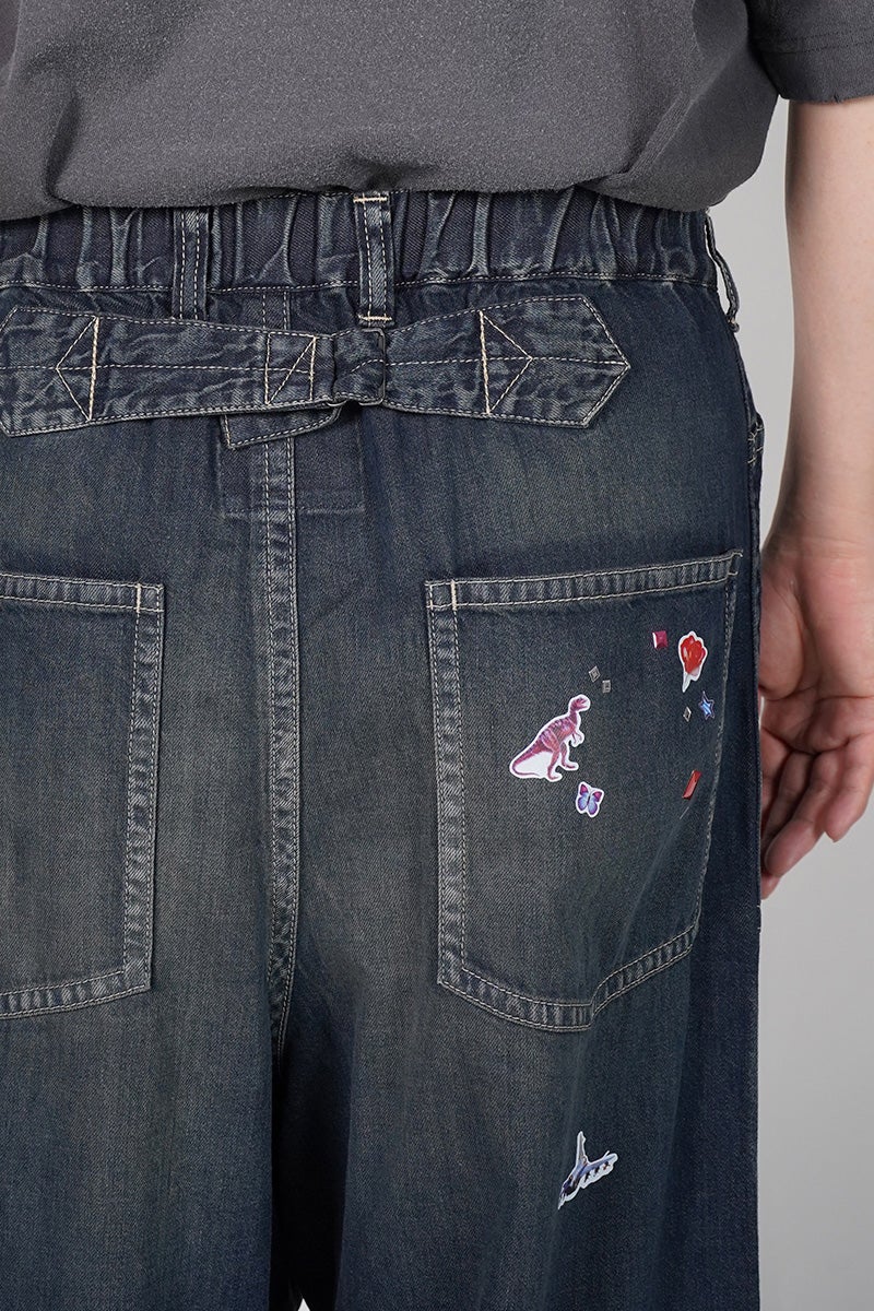 Maison MIHARA YASUHIRO(メゾン ミハラヤスヒロ) BAKER JEANS w STICKER ベイカーデニムパンツ ウィズ ステッカー J16PT124