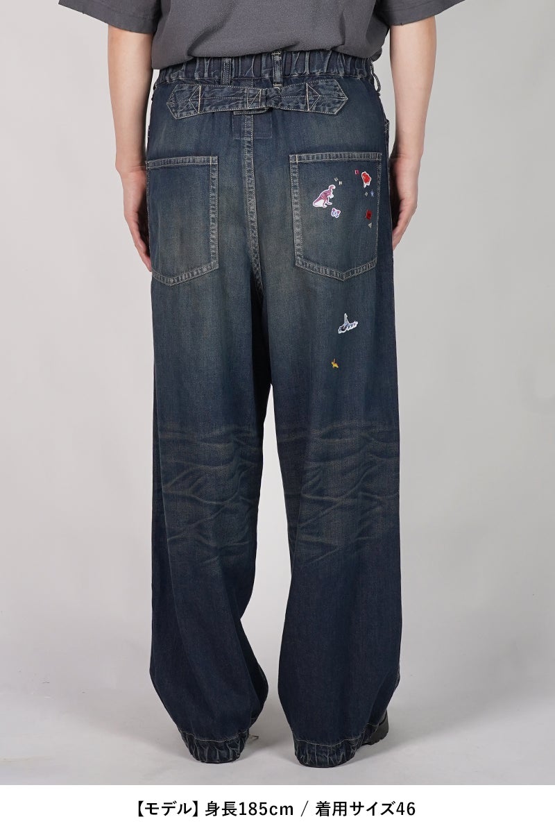 Maison MIHARA YASUHIRO(メゾン ミハラヤスヒロ) BAKER JEANS w STICKER ベイカーデニムパンツ ウィズ ステッカー J16PT124