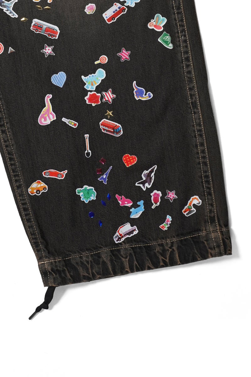 Maison MIHARA YASUHIRO(メゾン ミハラヤスヒロ) BAKER JEANS w STICKER ベイカーデニムパンツ ウィズ ステッカー J16PT124