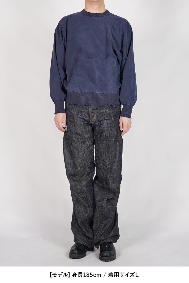 New Manual(ニューマニュアル) VINTAGE WASHED SWEAT P/O ビンテージウォッシュドスウェットプルオーバー 2026SS-CS1-YT