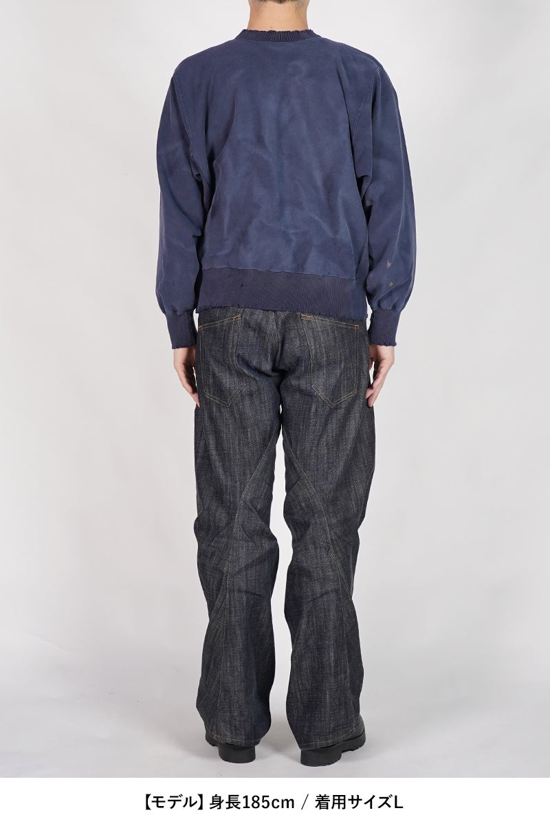 New Manual(ニューマニュアル) VINTAGE WASHED SWEAT P/O ビンテージウォッシュドスウェットプルオーバー 2026SS-CS1-YT