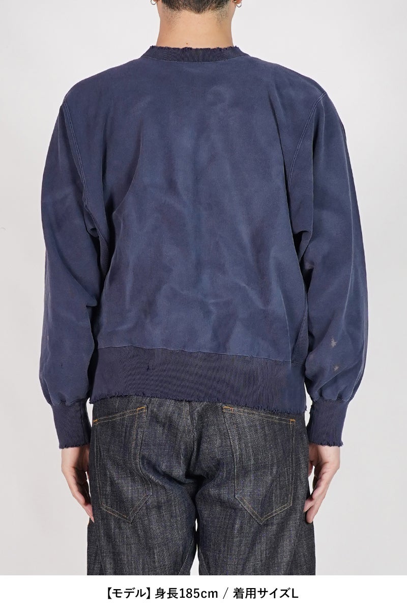 New Manual(ニューマニュアル) VINTAGE WASHED SWEAT P/O ビンテージウォッシュドスウェットプルオーバー 2026SS-CS1-YT