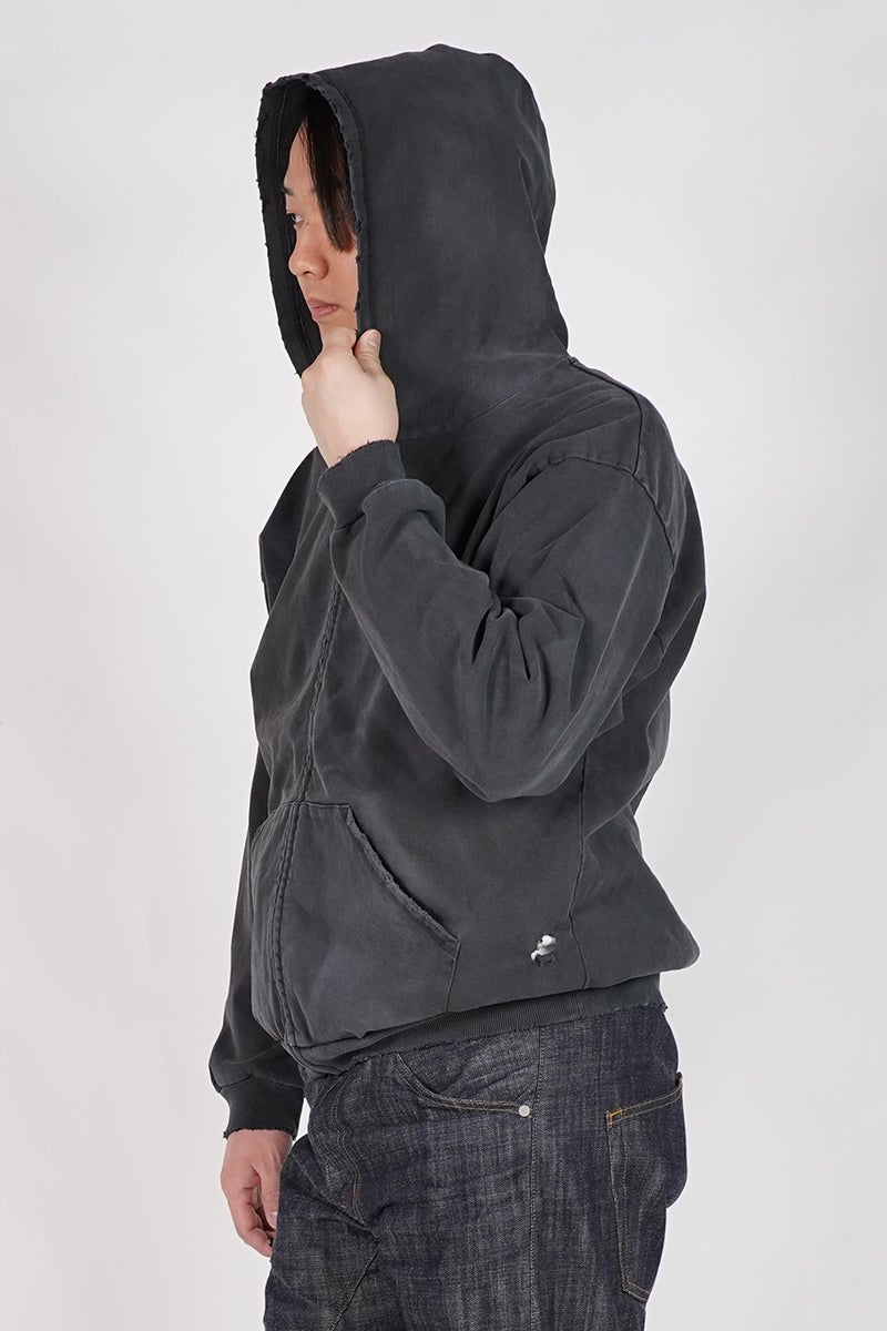 New Manual(ニューマニュアル) VINTAGE WASHED ZIP HOODIE ビンテージウォッシュドジップフーディー 2026SS-CS2-YT