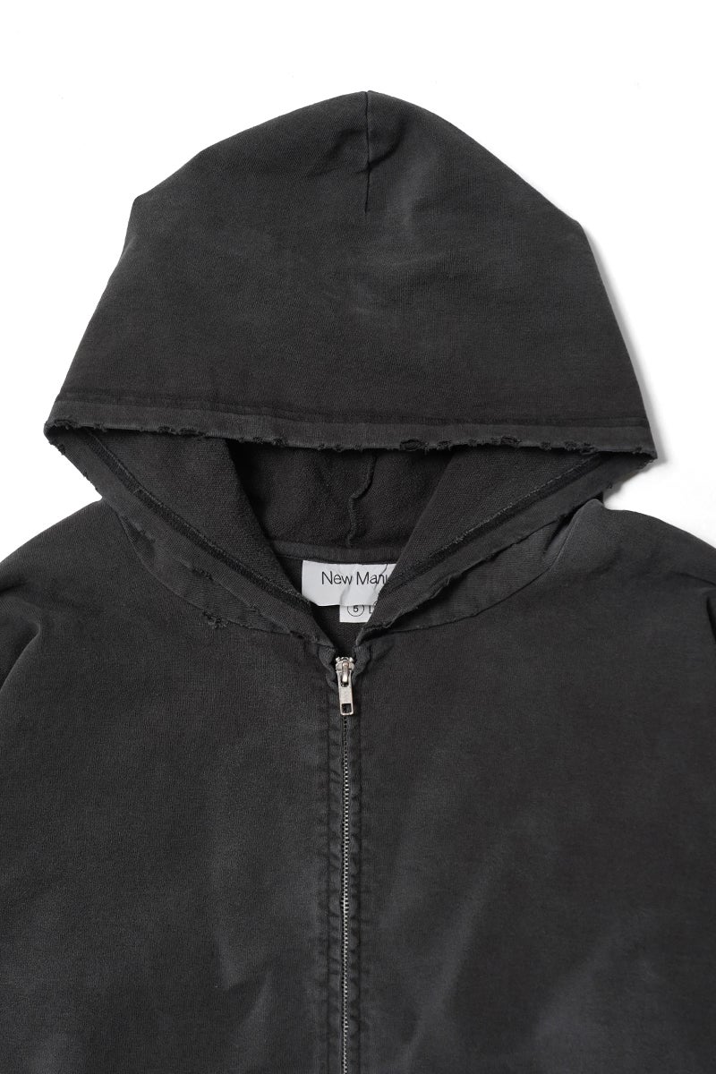 New Manual(ニューマニュアル) VINTAGE WASHED ZIP HOODIE ビンテージウォッシュドジップフーディー 2026SS-CS2-YT