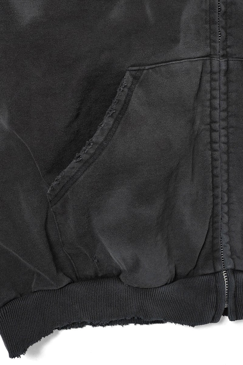 New Manual(ニューマニュアル) VINTAGE WASHED ZIP HOODIE ビンテージウォッシュドジップフーディー 2026SS-CS2-YT