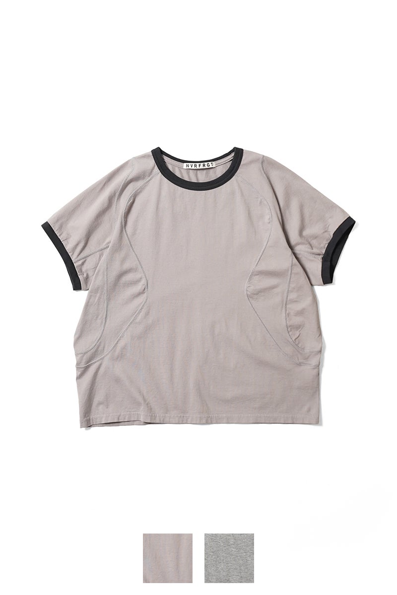 NVRFRGT(ネバーフォーゲット) PANELLED HALF SLEEVE RINGER T-SHIRT パネルドハーフスリーブリンガーTシャツ NF261T01