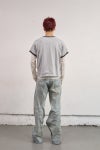 NVRFRGT(ネバーフォーゲット) PANELLED HALF SLEEVE RINGER T-SHIRT パネルドハーフスリーブリンガーTシャツ NF261T01