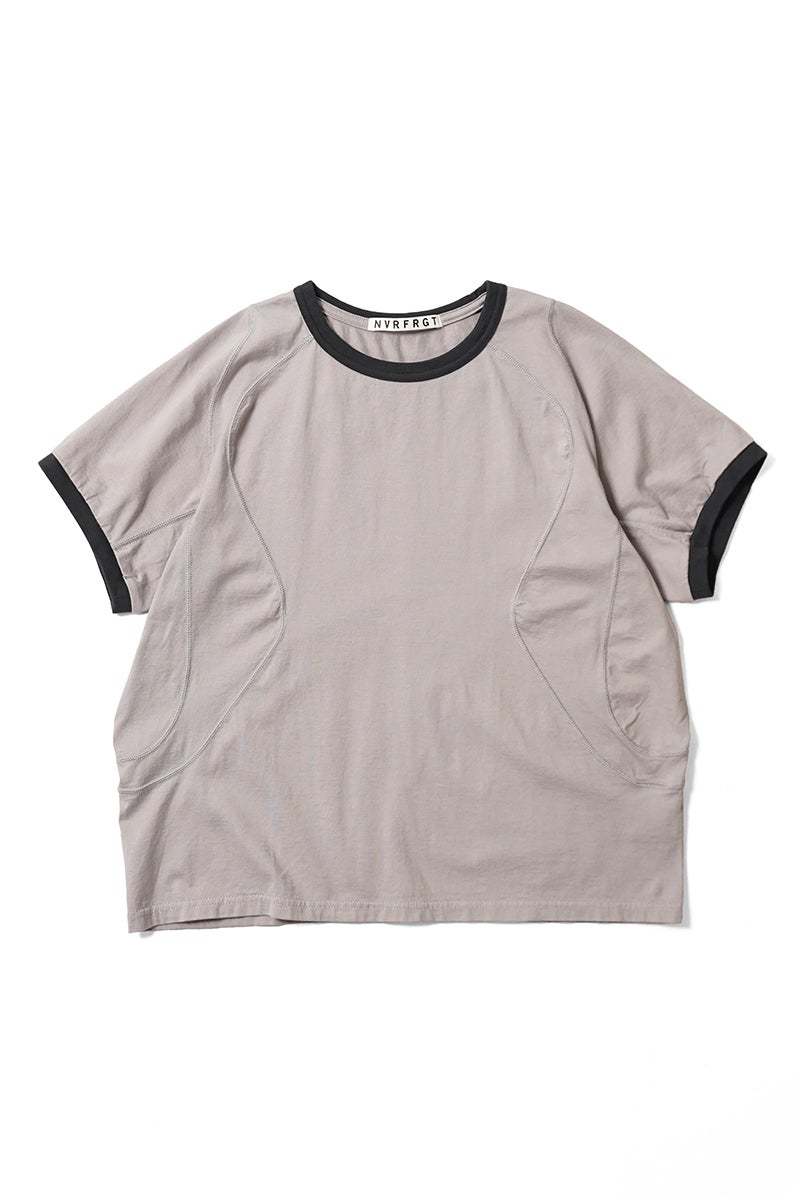 NVRFRGT(ネバーフォーゲット) PANELLED HALF SLEEVE RINGER T-SHIRT パネルドハーフスリーブリンガーTシャツ NF261T01