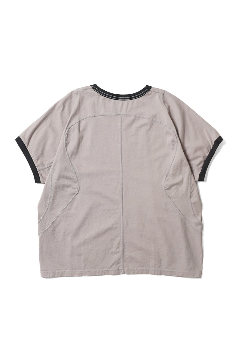 NVRFRGT(ネバーフォーゲット) PANELLED HALF SLEEVE RINGER T-SHIRT パネルドハーフスリーブリンガーTシャツ NF261T01