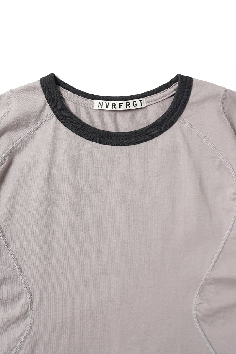 NVRFRGT(ネバーフォーゲット) PANELLED HALF SLEEVE RINGER T-SHIRT パネルドハーフスリーブリンガーTシャツ NF261T01