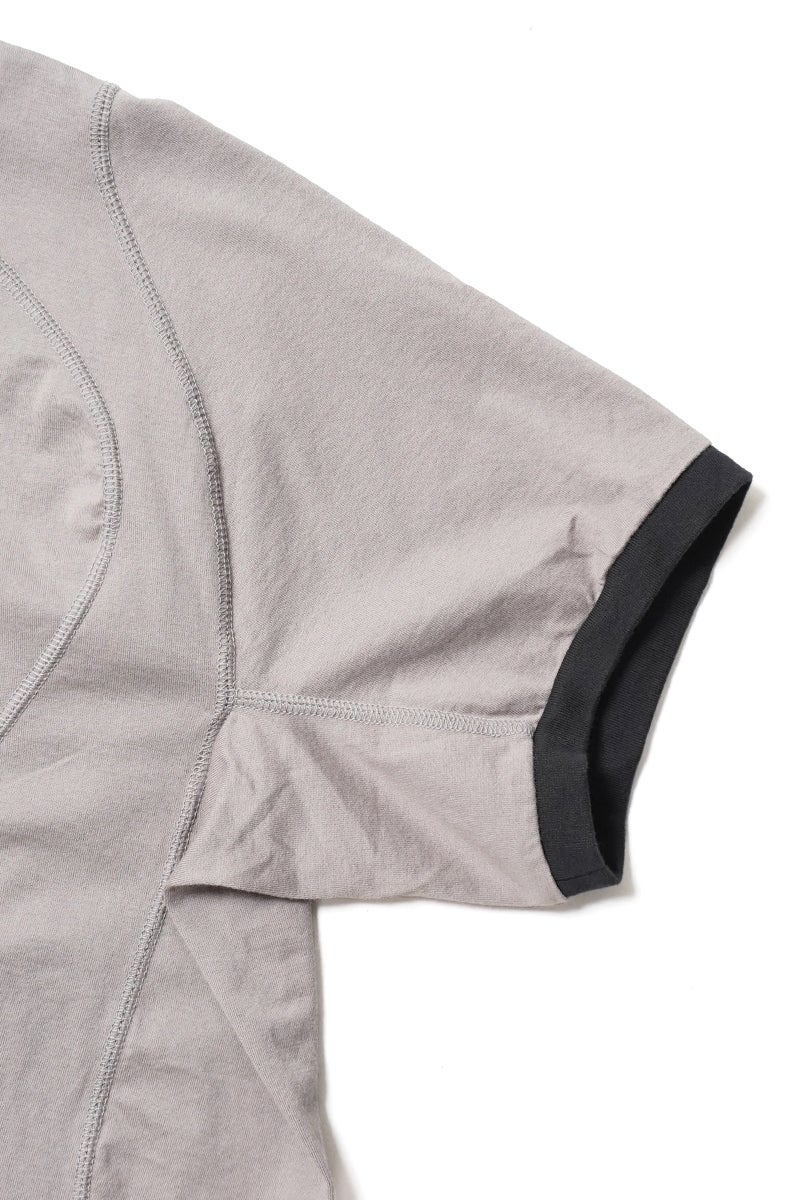 NVRFRGT(ネバーフォーゲット) PANELLED HALF SLEEVE RINGER T-SHIRT パネルドハーフスリーブリンガーTシャツ NF261T01