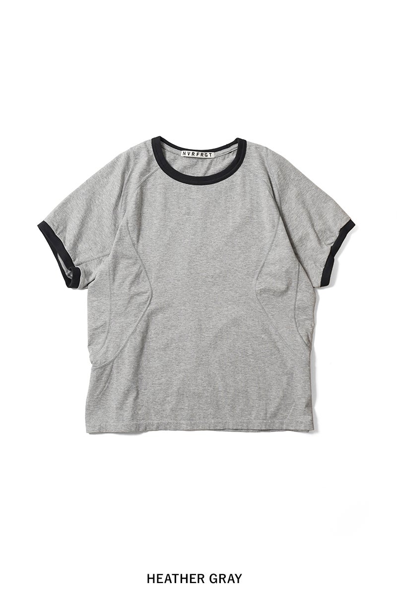 NVRFRGT(ネバーフォーゲット) PANELLED HALF SLEEVE RINGER T-SHIRT パネルドハーフスリーブリンガーTシャツ NF261T01