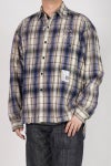 Maison MIHARA YASUHIRO(メゾン ミハラヤスヒロ) VINTAGE LIKE CHECK LS SHIRTS ヴィンテージライクチェック長袖シャツ J16SH181