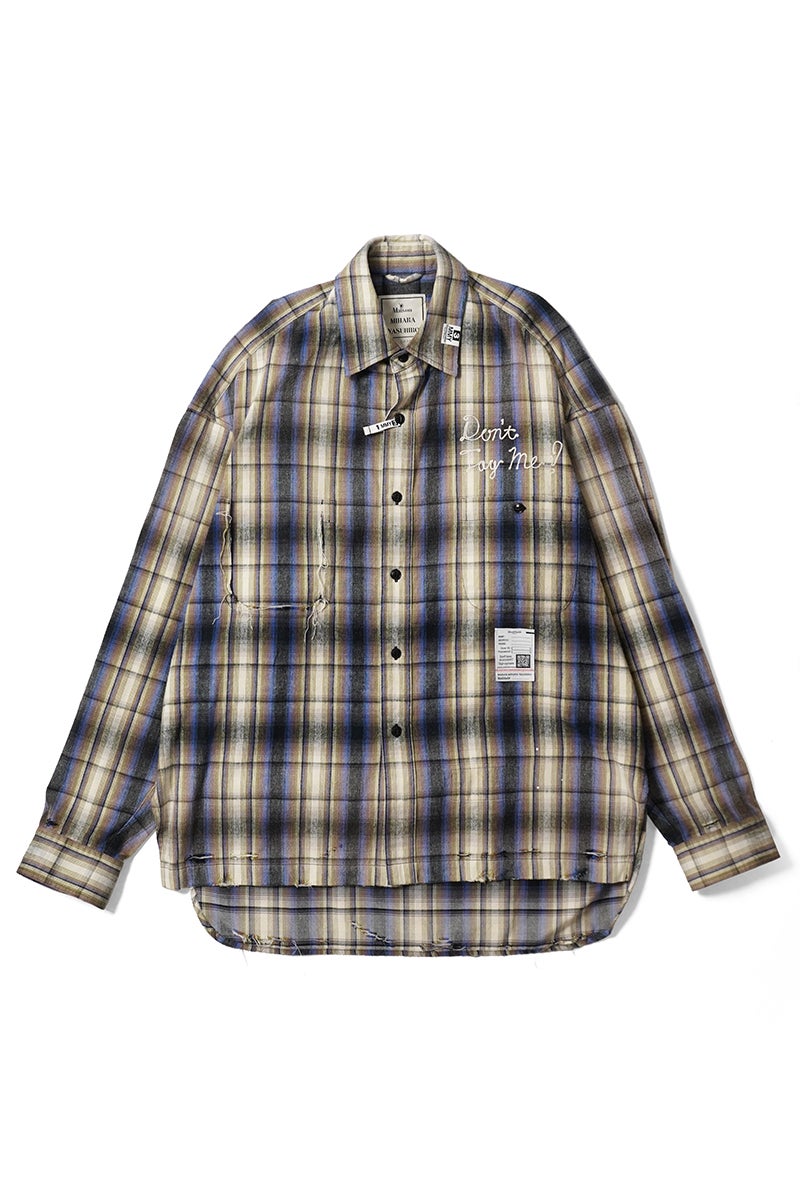 Maison MIHARA YASUHIRO(メゾン ミハラヤスヒロ) VINTAGE LIKE CHECK LS SHIRTS ヴィンテージライクチェック長袖シャツ J16SH181