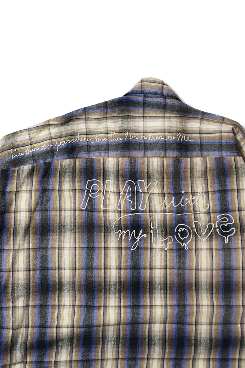 Maison MIHARA YASUHIRO(メゾン ミハラヤスヒロ) VINTAGE LIKE CHECK LS SHIRTS ヴィンテージライクチェック長袖シャツ J16SH181