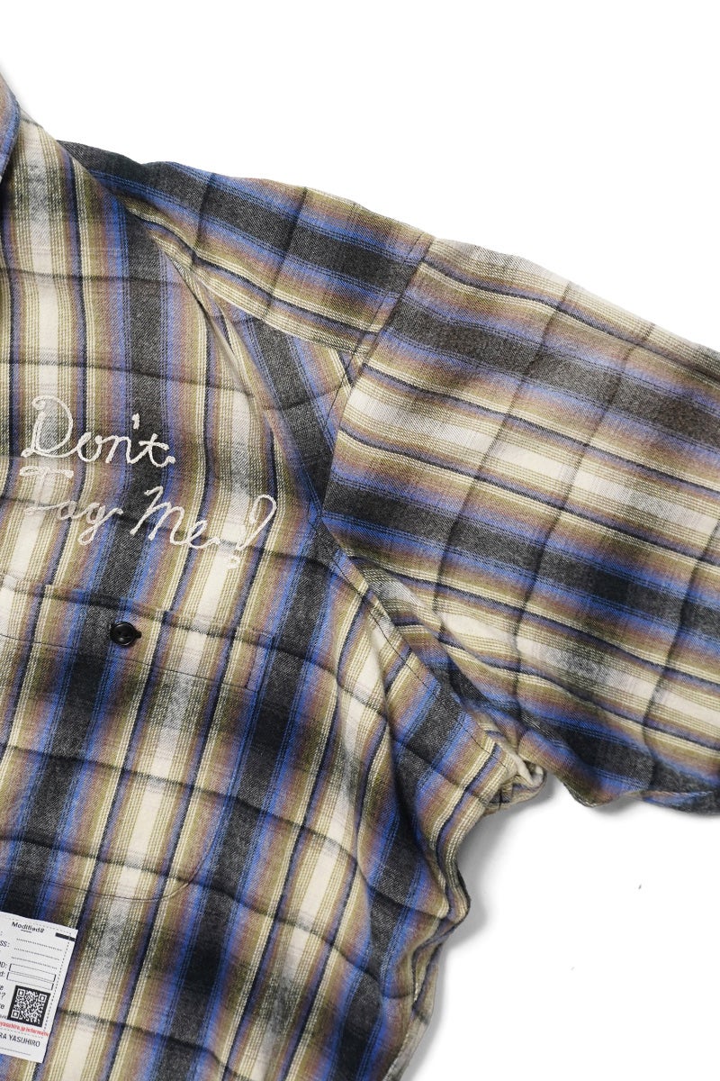 Maison MIHARA YASUHIRO(メゾン ミハラヤスヒロ) VINTAGE LIKE CHECK LS SHIRTS ヴィンテージライクチェック長袖シャツ J16SH181