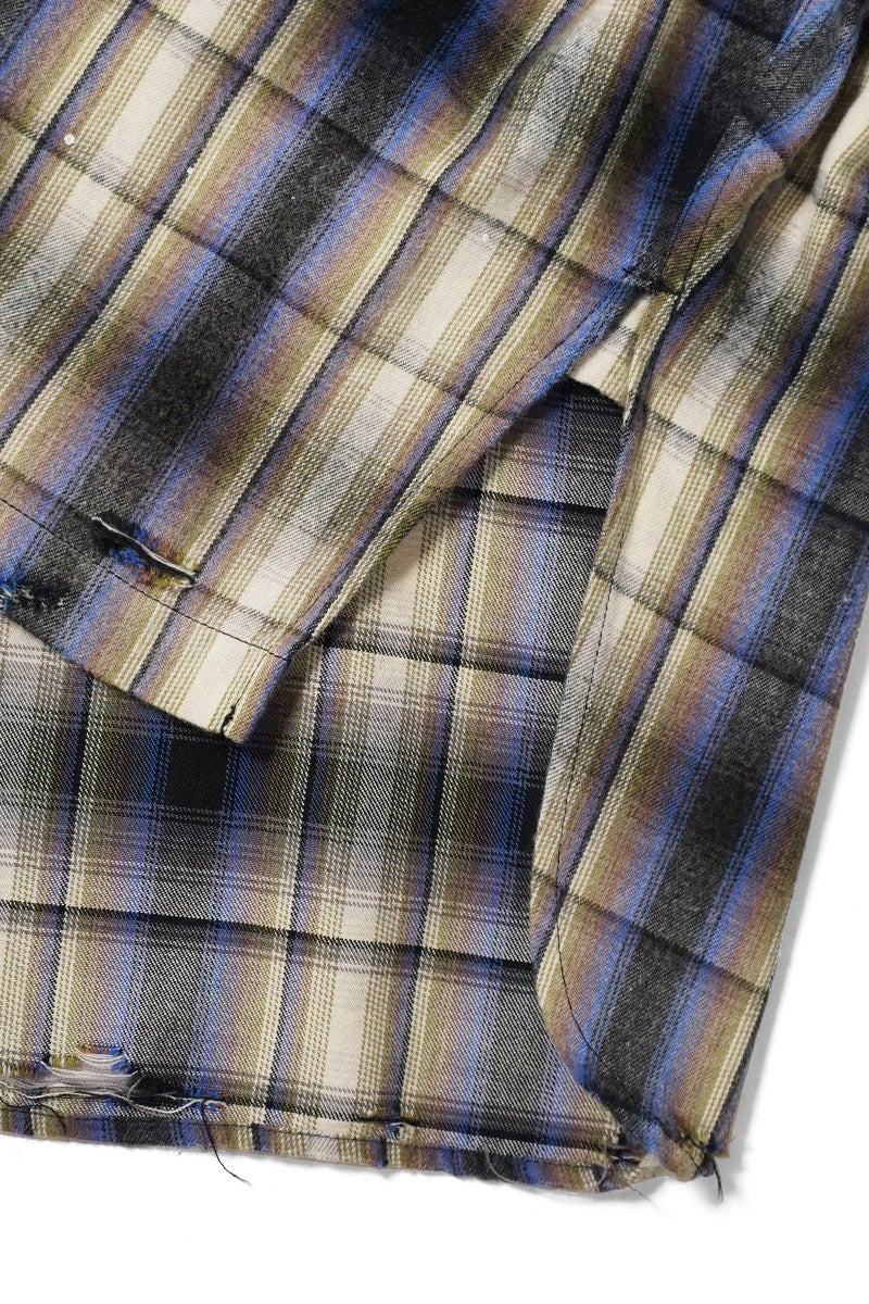 Maison MIHARA YASUHIRO(メゾン ミハラヤスヒロ) VINTAGE LIKE CHECK LS SHIRTS ヴィンテージライクチェック長袖シャツ J16SH181