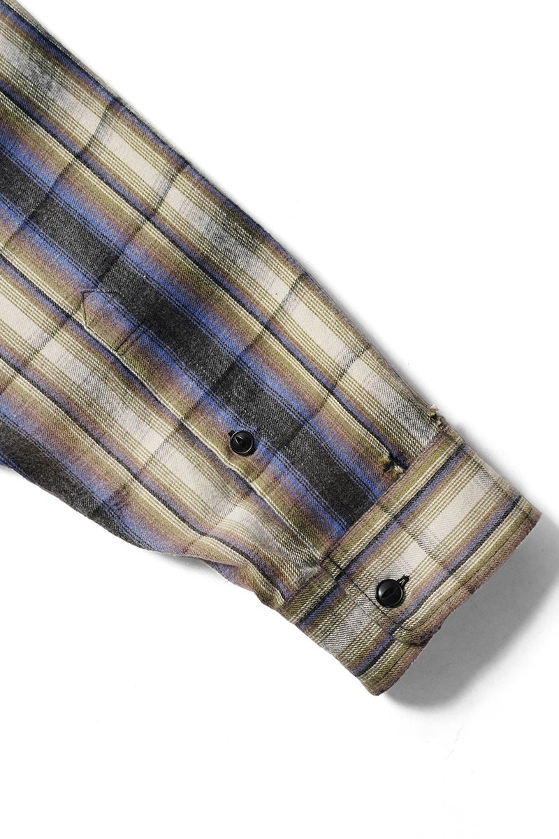 Maison MIHARA YASUHIRO(メゾン ミハラヤスヒロ) VINTAGE LIKE CHECK LS SHIRTS ヴィンテージライクチェック長袖シャツ J16SH181