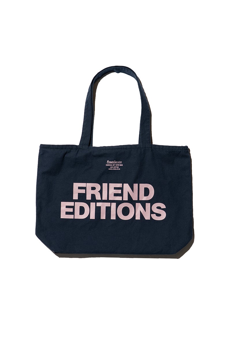 FreshService(フレッシュサービス) FRIEND EDITIONS CANVAS ZIP TOTE BAG フレンドエディション キャンバスジップトートバッグ FSC261-90091FE