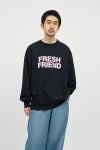 FreshService(フレッシュサービス) FRIEND EDITIONS LIGHT OZ CREW NECK SWEAT フレンドエディション ライトオンスクルーネックスウェット FSC261-70088FE