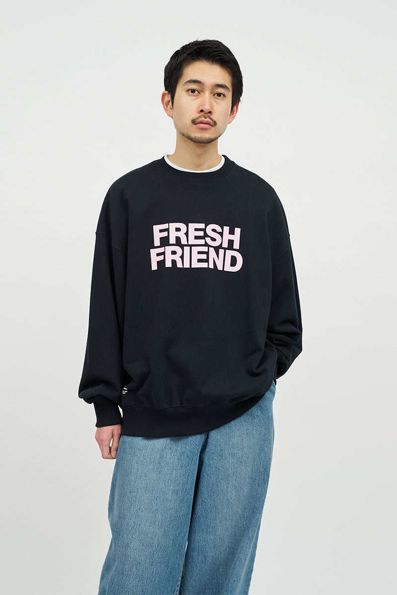 FreshService(フレッシュサービス) FRIEND EDITIONS LIGHT OZ CREW NECK SWEAT フレンドエディション ライトオンスクルーネックスウェット FSC261-70088FE