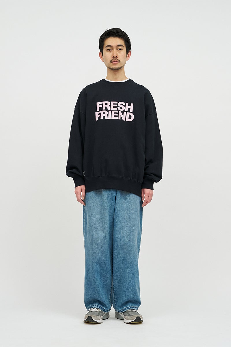 FreshService(フレッシュサービス) FRIEND EDITIONS LIGHT OZ CREW NECK SWEAT フレンドエディション ライトオンスクルーネックスウェット FSC261-70088FE
