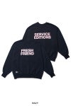 FreshService(フレッシュサービス) FRIEND EDITIONS LIGHT OZ CREW NECK SWEAT フレンドエディション ライトオンスクルーネックスウェット FSC261-70088FE