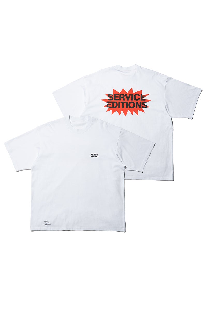 FreshService(フレッシュサービス) FRIEND EDITIONS CORPORATE S/S TEE "BLAST LOGO" フレンドエディション コーポーレート半袖Tシャツ ブラストロゴ FSC261-70087FE