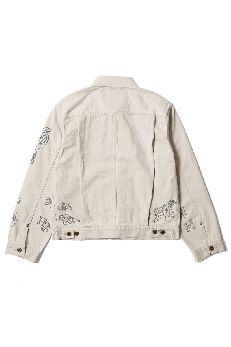 ジャケット・アウター Sugarhill TATTOO FLASH PRINTDENIM JACKET SUGARHILL(シュガーヒル)のTATTOO FLASH PRINT POCKET DENIM JACKETの