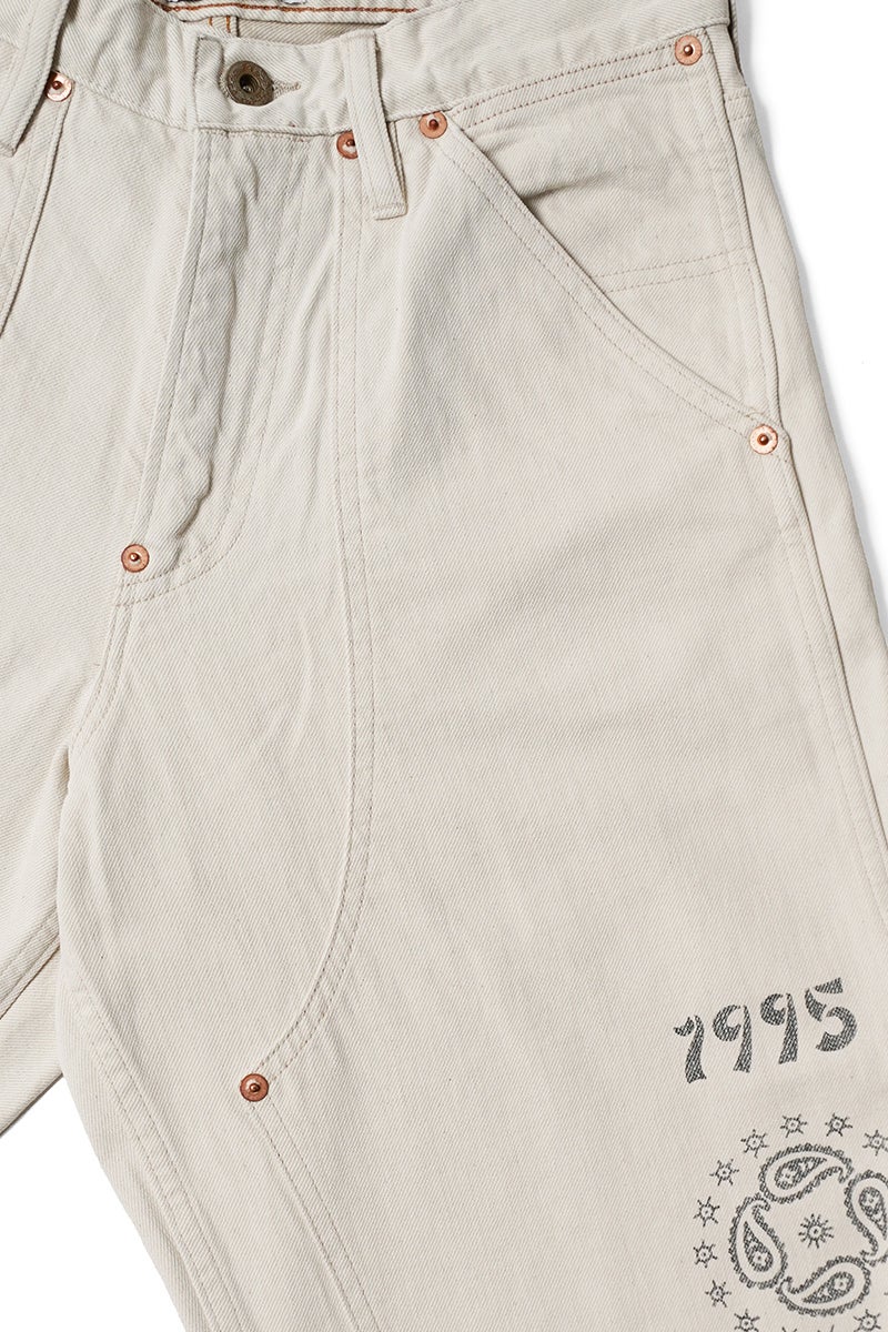 SUGARHILL(シュガーヒル) TATTOO FLASH PRINT MODERN DENIM DOUBLE KNEE CUT タトゥーフラッシュプリントモダンデニムダブルニーカットパンツ 26440417