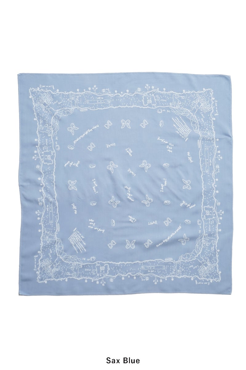 INNAT(インアット) RAKUGAKI BANDANA 落書きバンダナ INNAT09-A03