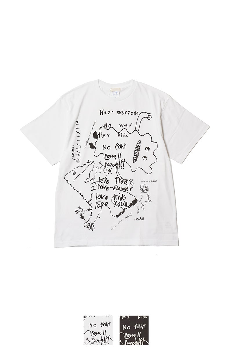 INNAT(インアット) RAKUGAKI SS TEE 落書き半袖Tシャツ INNAT09-C05