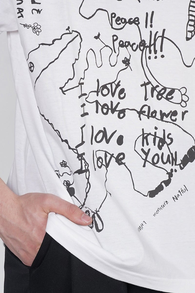 INNAT(インアット) RAKUGAKI SS TEE 落書き半袖Tシャツ INNAT09-C05